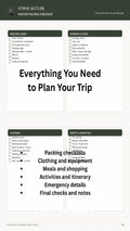 Stone Antler Camping Trip Planner & Packing Checklist – Printable PDF
